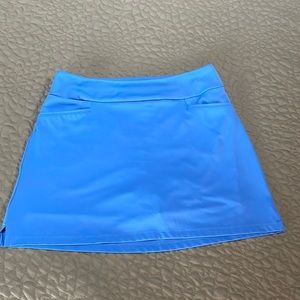 Blue adidas golf skort
